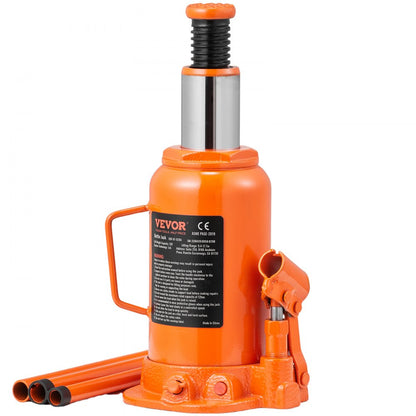 QJD-01-020A - 20 Ton Hydraulic Bottle Jack, Lifting Range 9.4-17.7 Inches