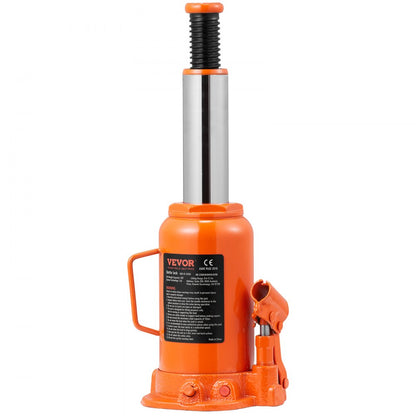 QJD-01-020A - 20 Ton Hydraulic Bottle Jack, Lifting Range 9.4-17.7 Inches
