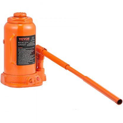 QJD-01-020A - 20 Ton Hydraulic Bottle Jack, Lifting Range 9.4-17.7 Inches