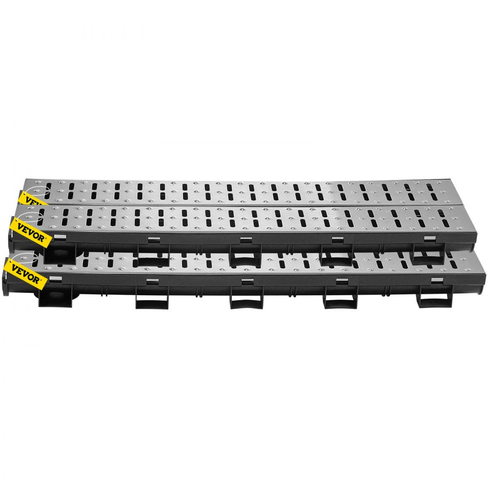 PSG100*45*5M - 1m VEVOR HDPE Trench Drain System for Durable Water Collection