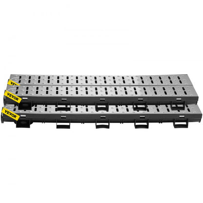 PSG100*45*5M - 1m VEVOR HDPE Trench Drain System for Durable Water Collection