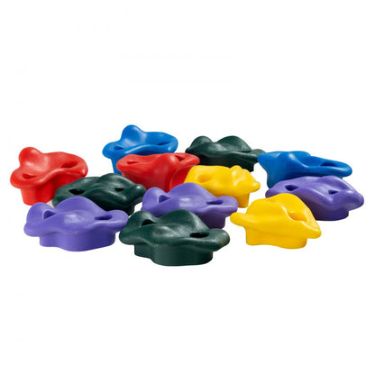 PYTZ-2 - Colorful Ninja Tree Climbing Kit with 12 Holds and 10ft Strap