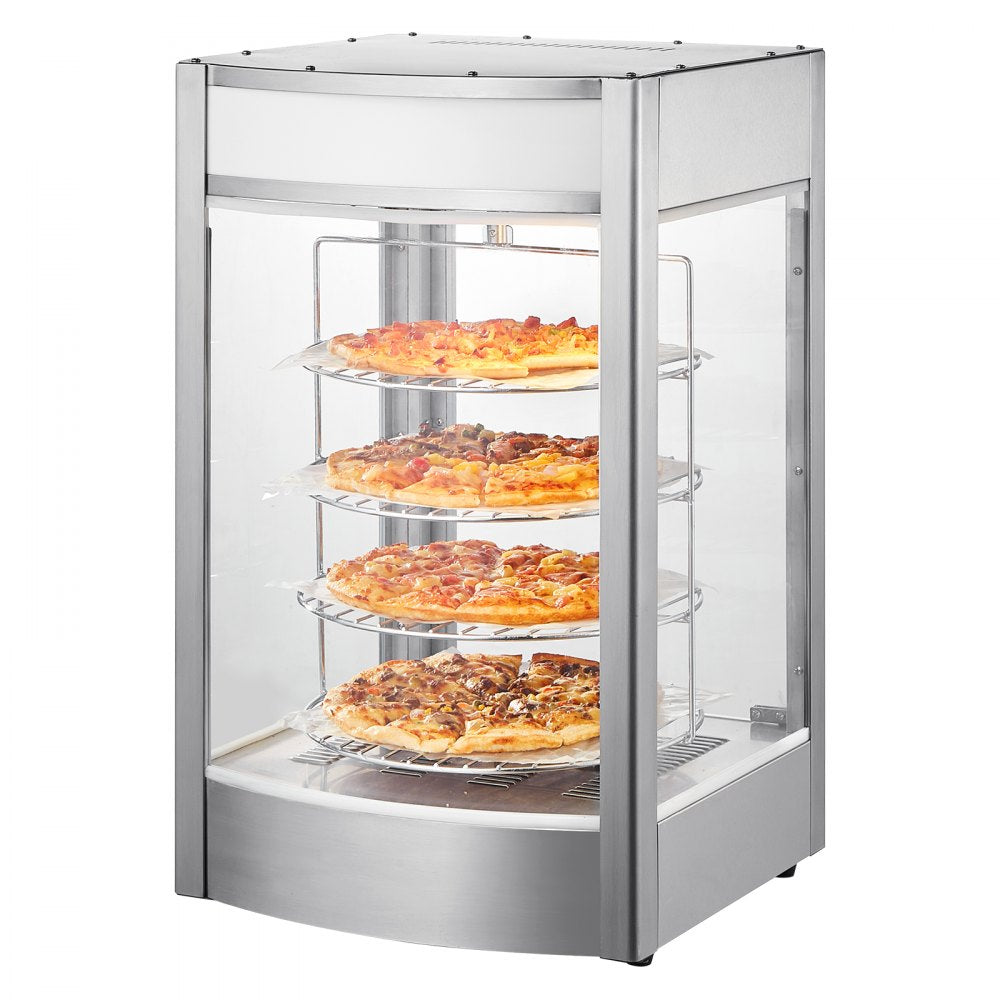 SC-PS14 - 4-Shelf Pizza Warmer Display with Adjustable Temp Control
