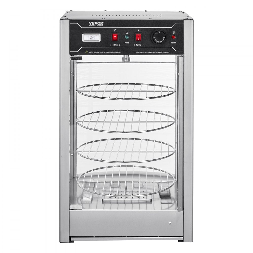 SC-PS14 - 4-Shelf Pizza Warmer Display with Adjustable Temp Control