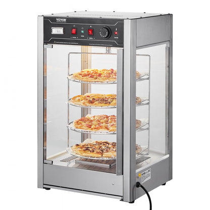 SC-PS14 - 4-Shelf Pizza Warmer Display with Adjustable Temp Control
