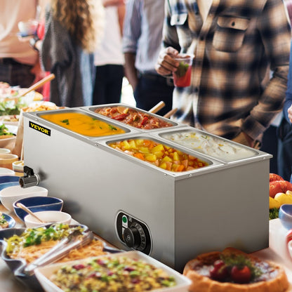 BM-22B - 1500W Stainless Steel Bain Marie with 14.8 Qt Capacity