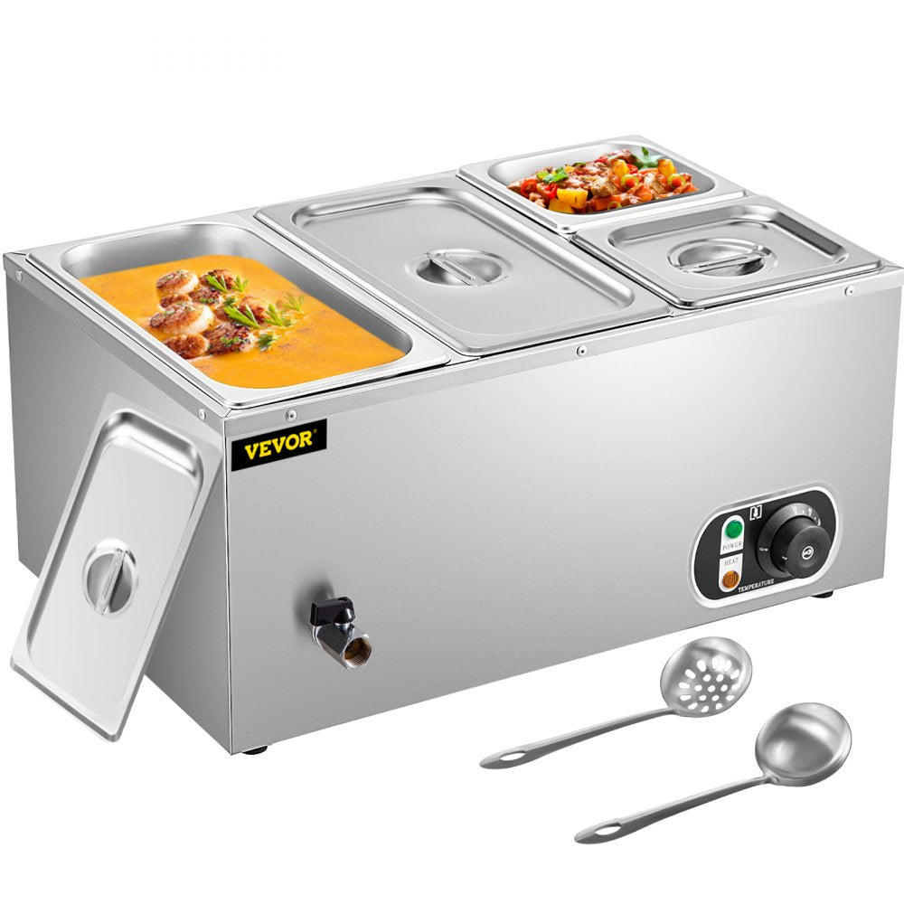 BM-42B - 14.8 Qt Stainless Steel Food Warmer for Buffets and Restaurants