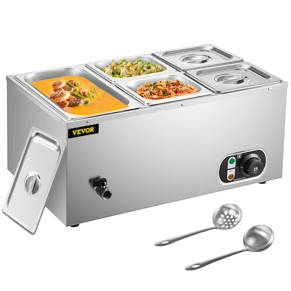BM-63A - 13.7 Quart Stainless Steel Food Warmer with Adjustable Temp