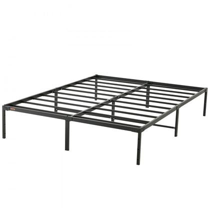 JHL-MB07-3 - 14" Queen Metal Bed Frame with Quick Assembly and Storage Space