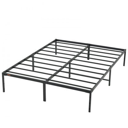 JHL-MB07-3 - 14" Queen Metal Bed Frame with Quick Assembly and Storage Space