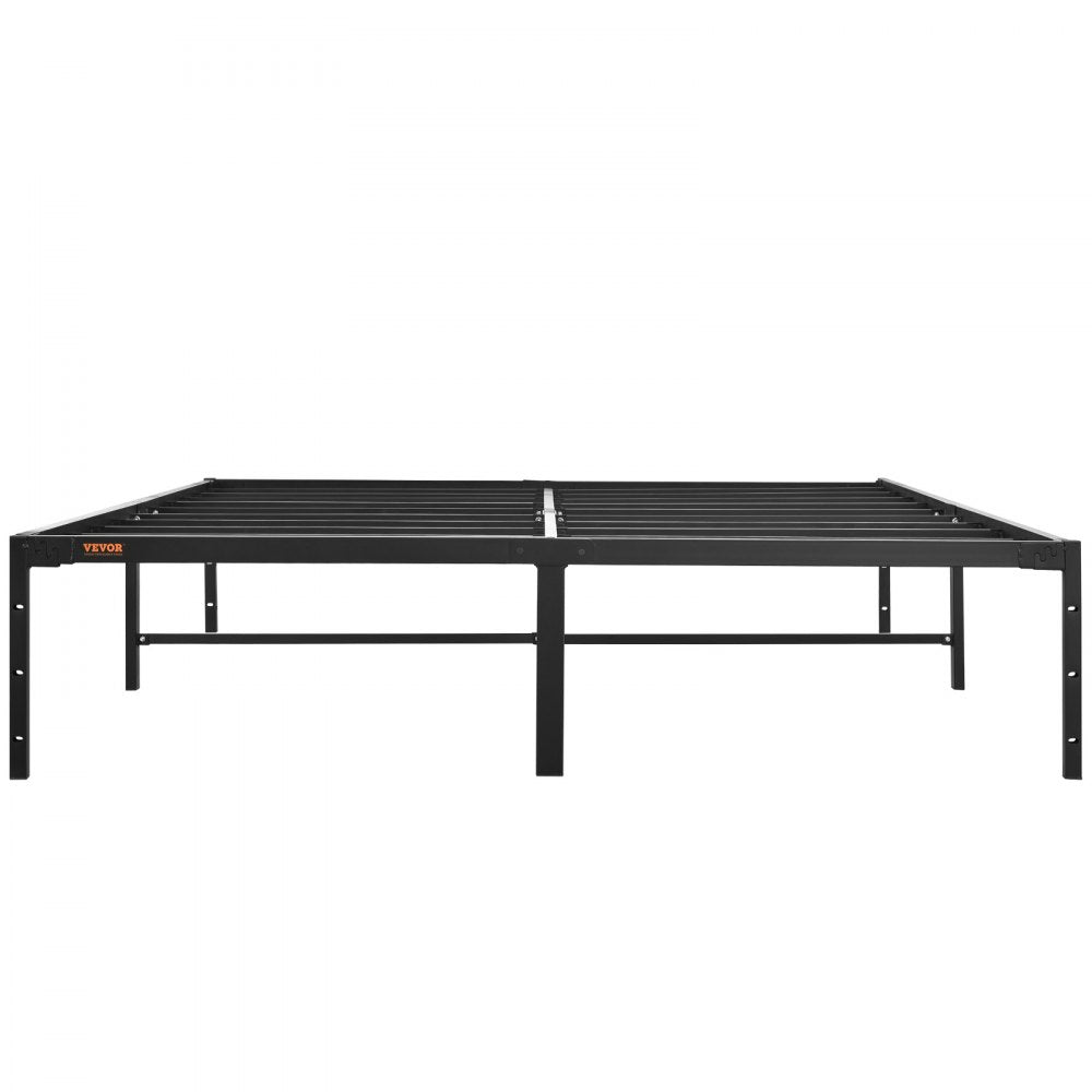 JHL-MB07-3 - 14" Queen Metal Bed Frame with Quick Assembly and Storage Space