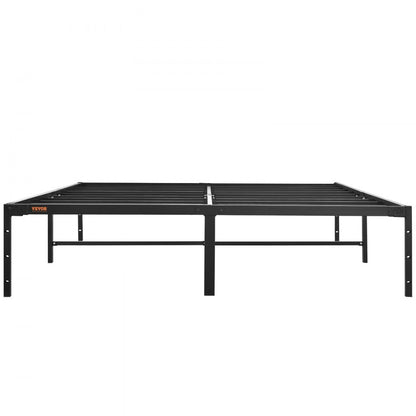 JHL-MB07-3 - 14" Queen Metal Bed Frame with Quick Assembly and Storage Space