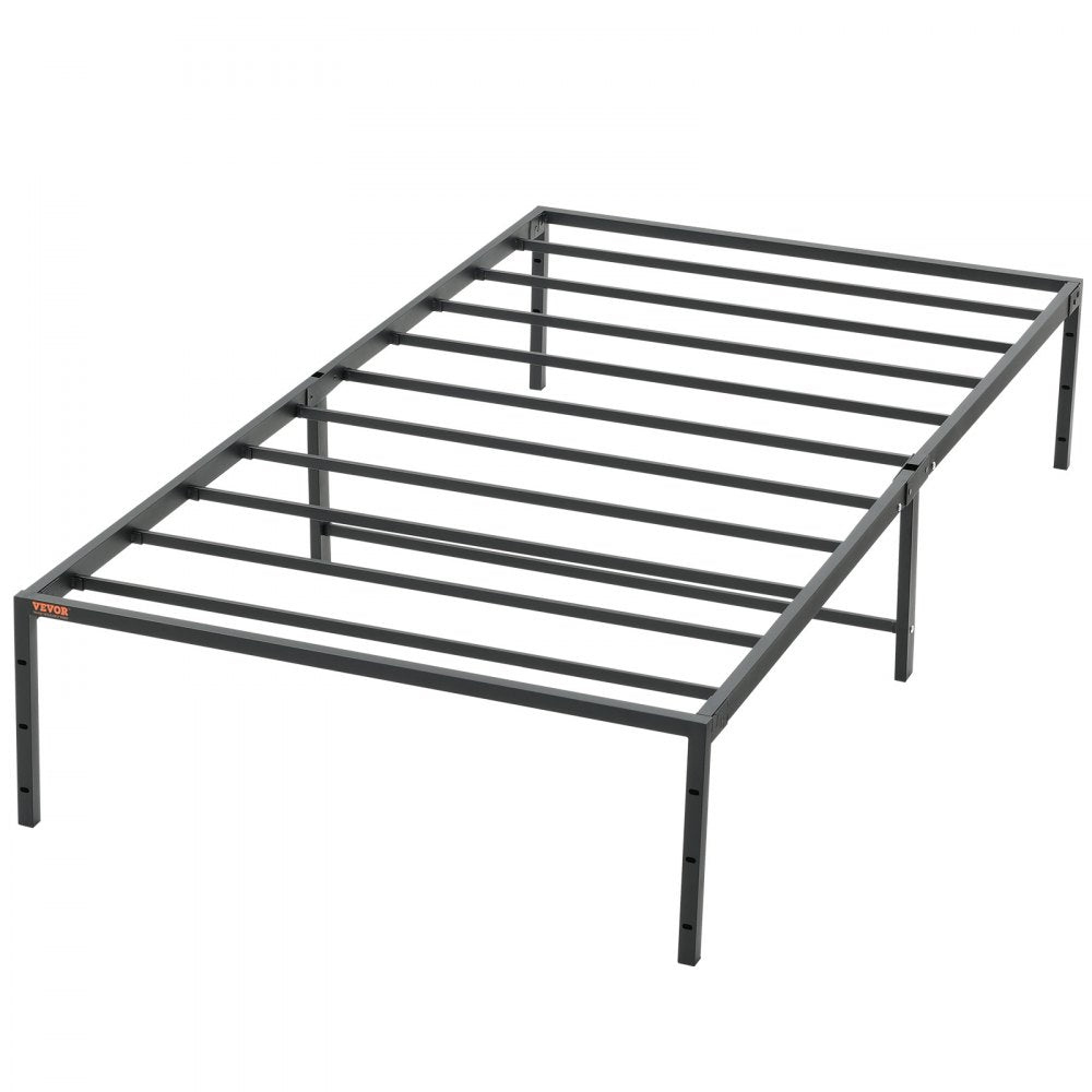 JHL-MB07-1 - 14" Twin Metal Bed Frame, 1500 lbs Capacity, Noise-Free Design
