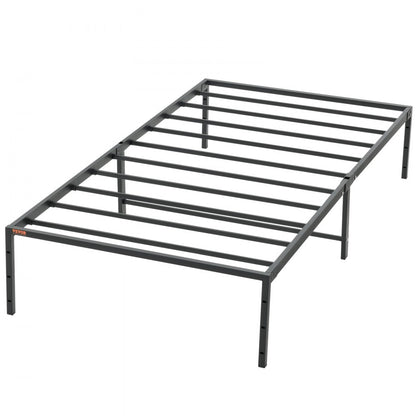 JHL-MB07-1 - 14" Twin Metal Bed Frame, 1500 lbs Capacity, Noise-Free Design