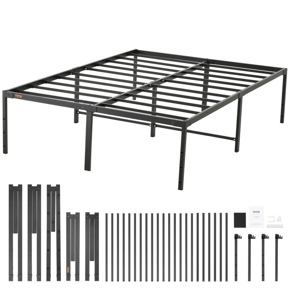 JHL-MB07-5 - 18-Inch Metal Bed Frame, Easy Assembly, 1500 lbs Capacity