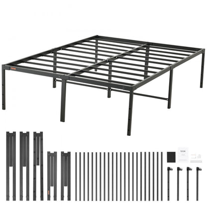 JHL-MB07-5 - 18-Inch Metal Bed Frame, Easy Assembly, 1500 lbs Capacity