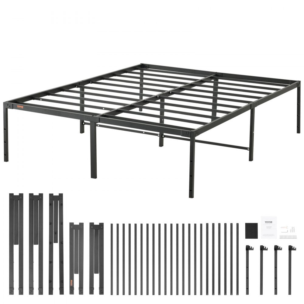 JHL-MB07-6 - Sturdy 18-Inch Metal Bed Frame, Easy Assembly & 1500 lbs Support