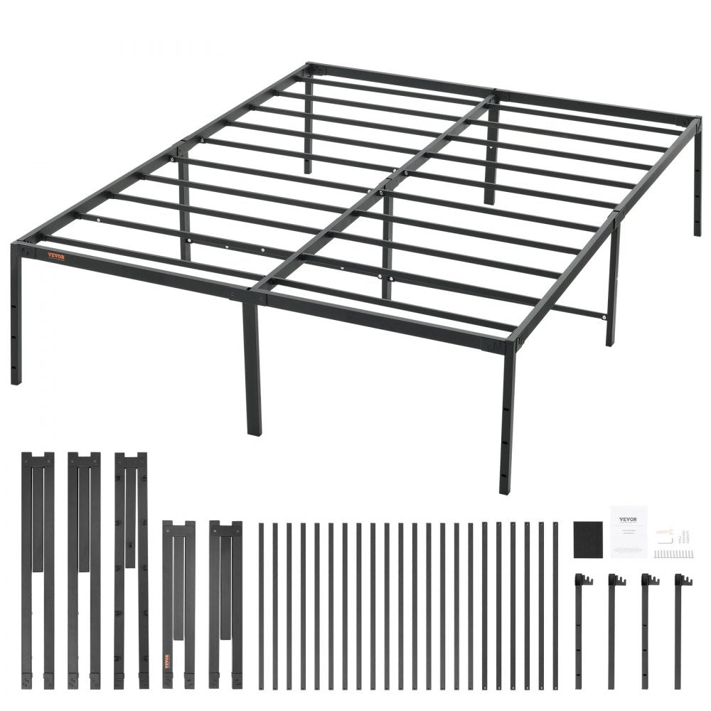 JHL-MB07-6 - Sturdy 18-Inch Metal Bed Frame, Easy Assembly & 1500 lbs Support