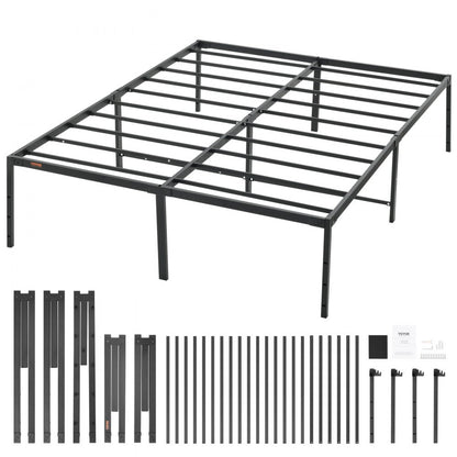 JHL-MB07-6 - Sturdy 18-Inch Metal Bed Frame, Easy Assembly & 1500 lbs Support