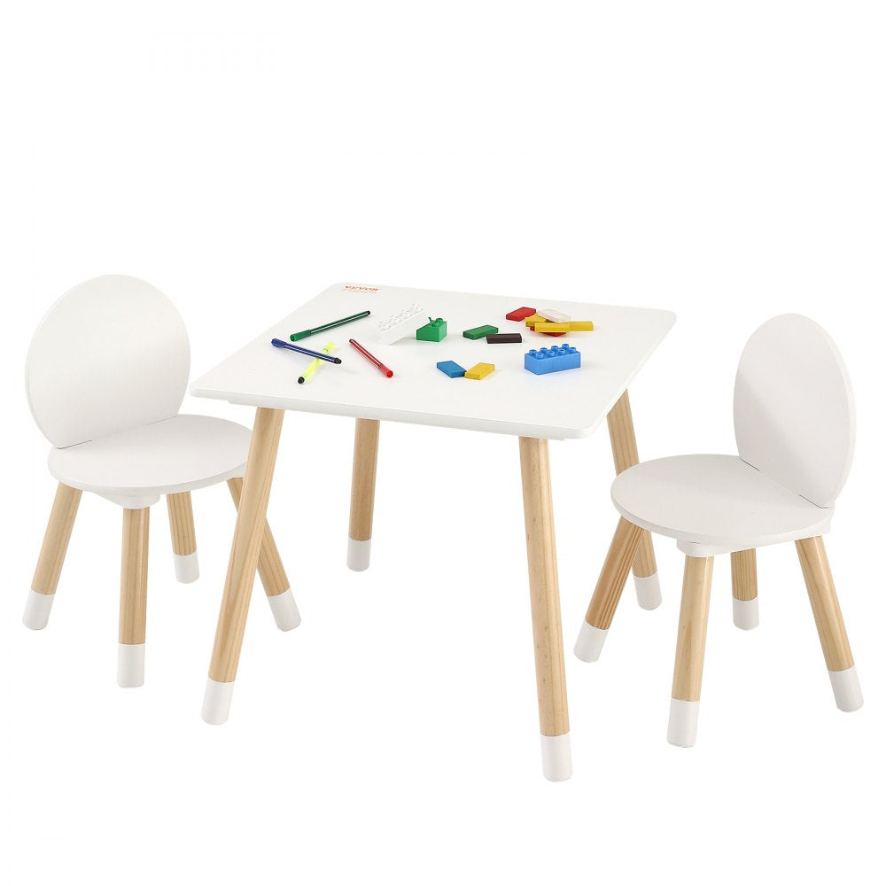 TF13067 - Versatile Kids Table & 2 Chairs Set for Arts & Crafts