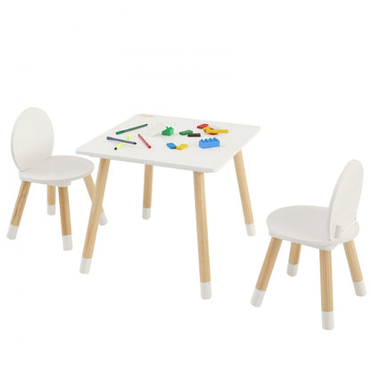 TF13067 - Versatile Kids Table & 2 Chairs Set for Arts & Crafts