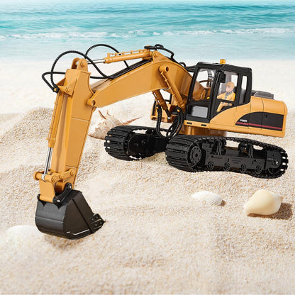 1535-1 - 1:14 Scale RC Excavator with Metal Bucket & 82ft Range