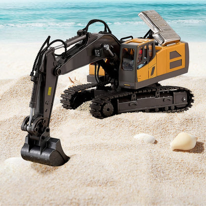 3367 - 1:20 Scale Remote Control Excavator with LED Lights & Rubber Tracks
