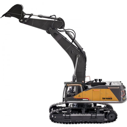 3367 - 1:20 Scale Remote Control Excavator with LED Lights & Rubber Tracks