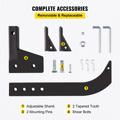 PTQLT-18 - Adjustable Depth Ripper with High Carbon Steel Blade