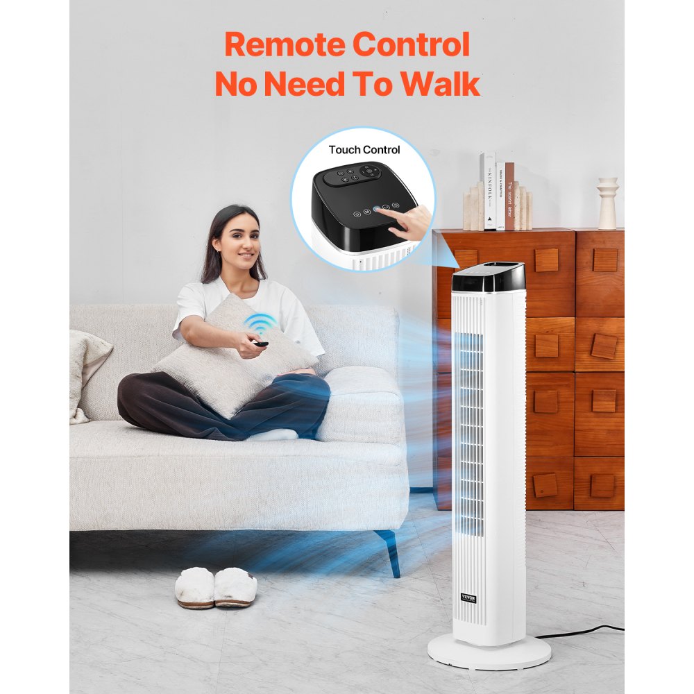FTS008R - 40" Oscillating Tower Fan with Adjustable Speed Options
