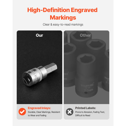 32PCS 32H - 32-Piece S2 Alloy Steel Hex Bit Socket Set