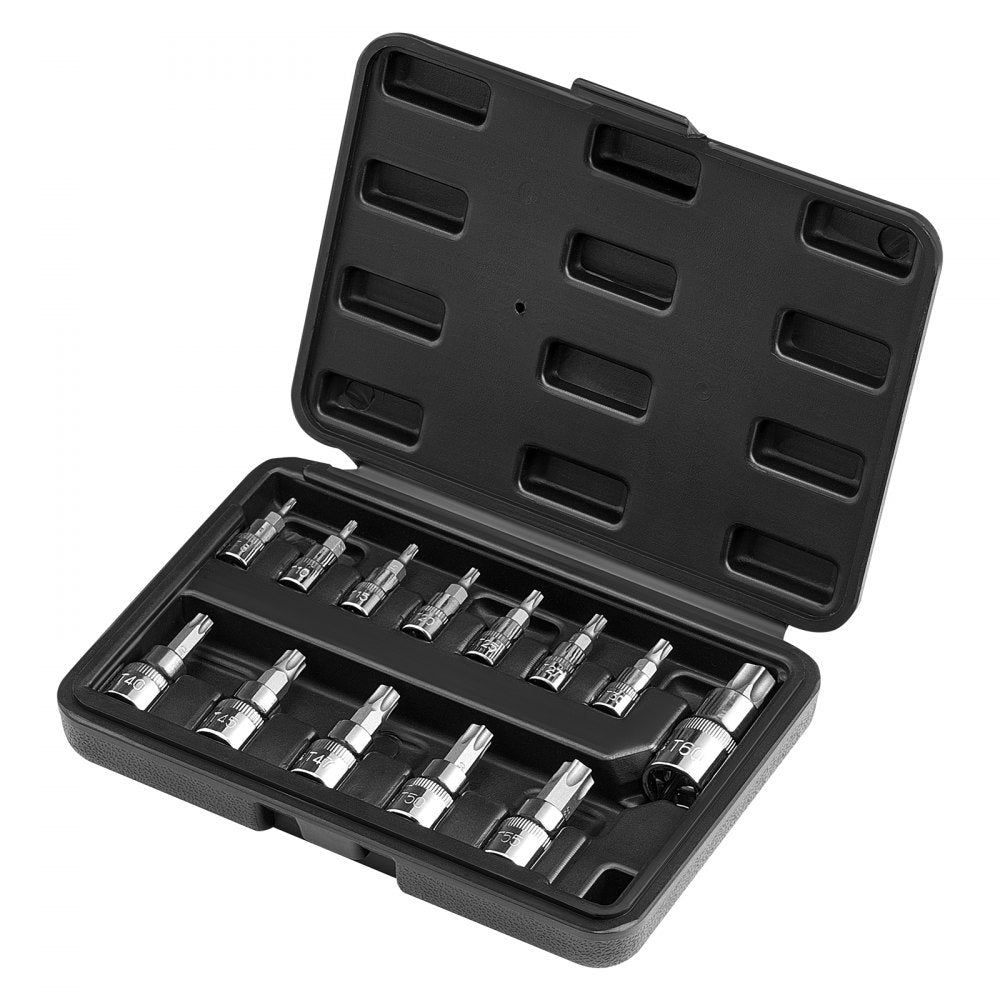 13PCS 13T - Versatile Torx Bit Socket Set with Durable Case