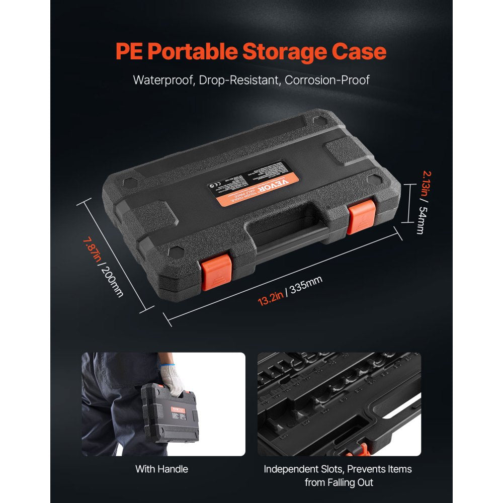 31PCS 31TE - 31-Piece Torx and E-Type Socket Set with Adapter