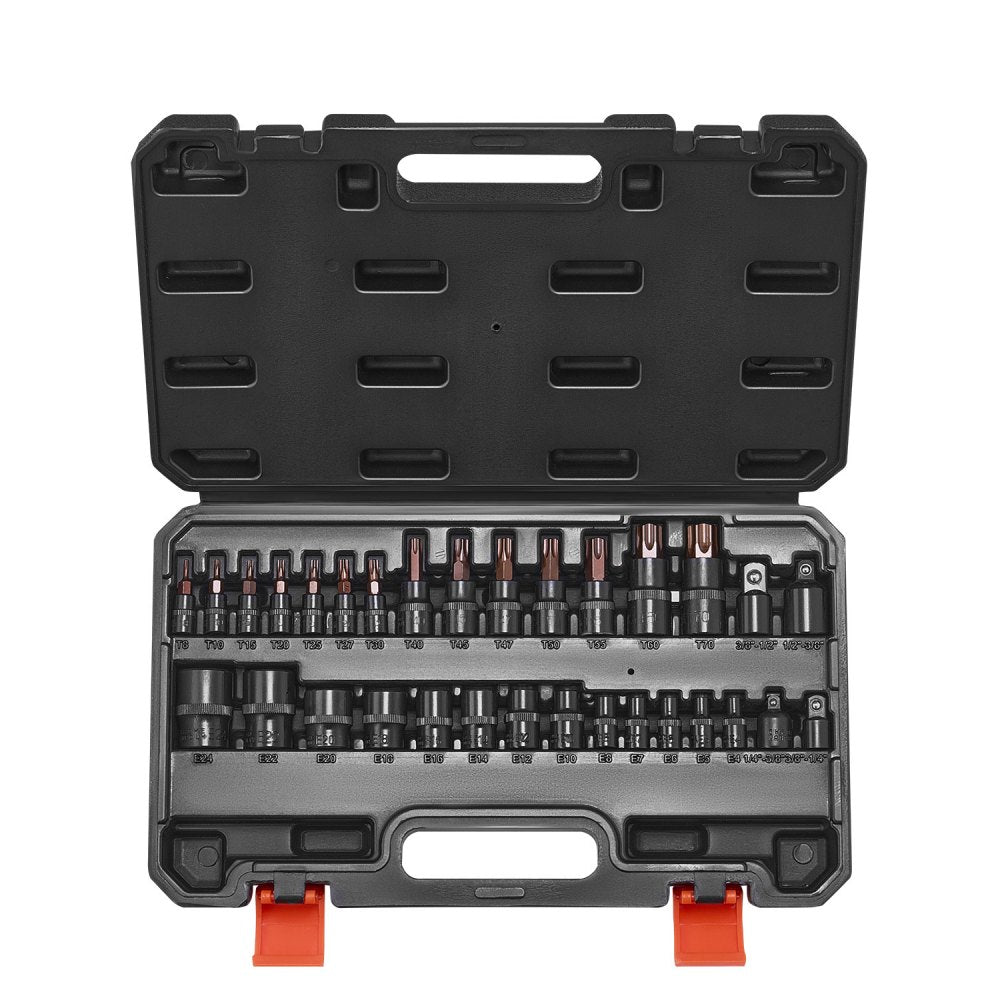 31PCS 31TE - 31-Piece Torx and E-Type Socket Set with Adapter
