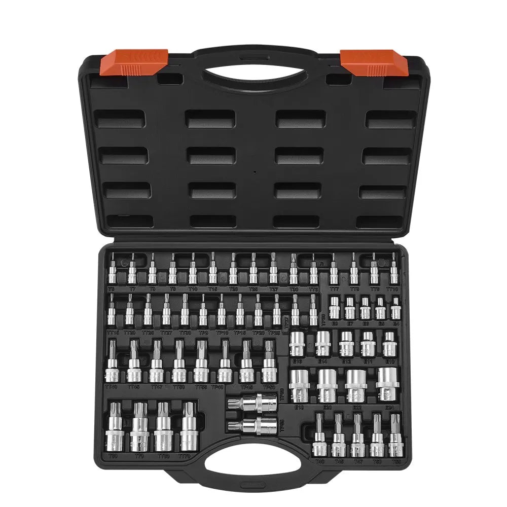 60PCS 60TE - 60-Piece Torx Bit & Socket Set With Durable S2 Steel