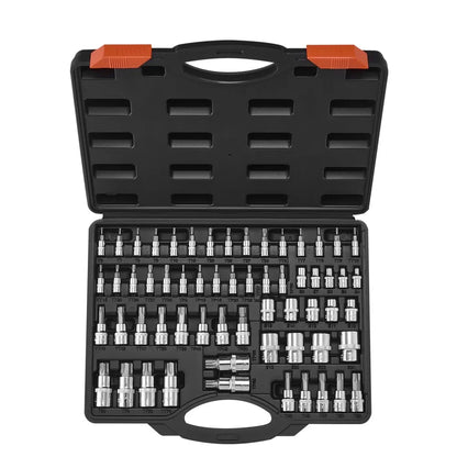 60PCS 60TE - 60-Piece Torx Bit & Socket Set With Durable S2 Steel