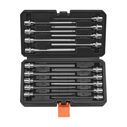 18PCS 18H - Durable 18-Piece Hex Bit Socket Set with Storage Case