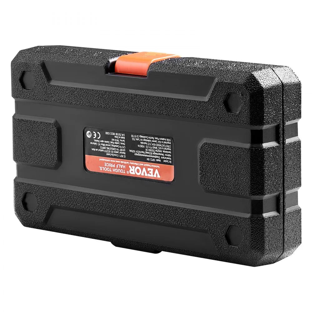 18PCS 18H - Durable 18-Piece Hex Bit Socket Set with Storage Case