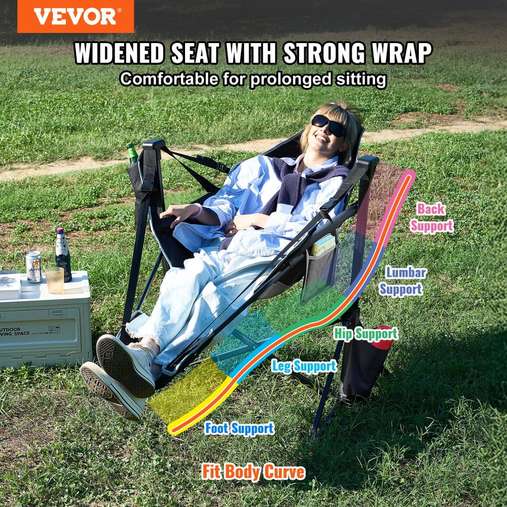 HKC-1005SW - Lightweight Hammock Chair with Adjustable Backrest and Cup Holder