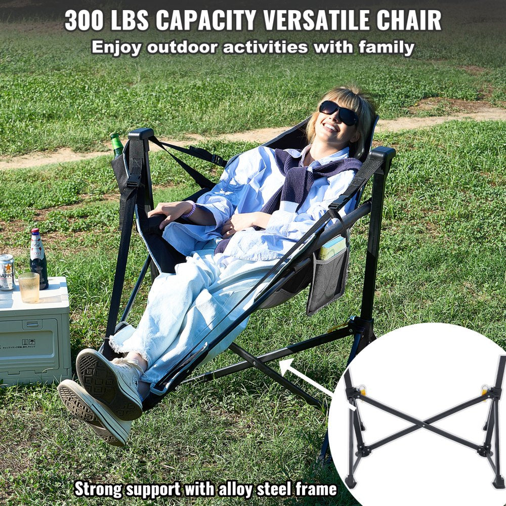 HKC-1005SW - Lightweight Hammock Chair with Adjustable Backrest and Cup Holder
