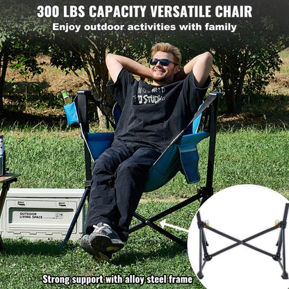 HKC-1004SW - Lightweight Reclining Hammock Chair with Cup Holder, 300 lbs Capacity