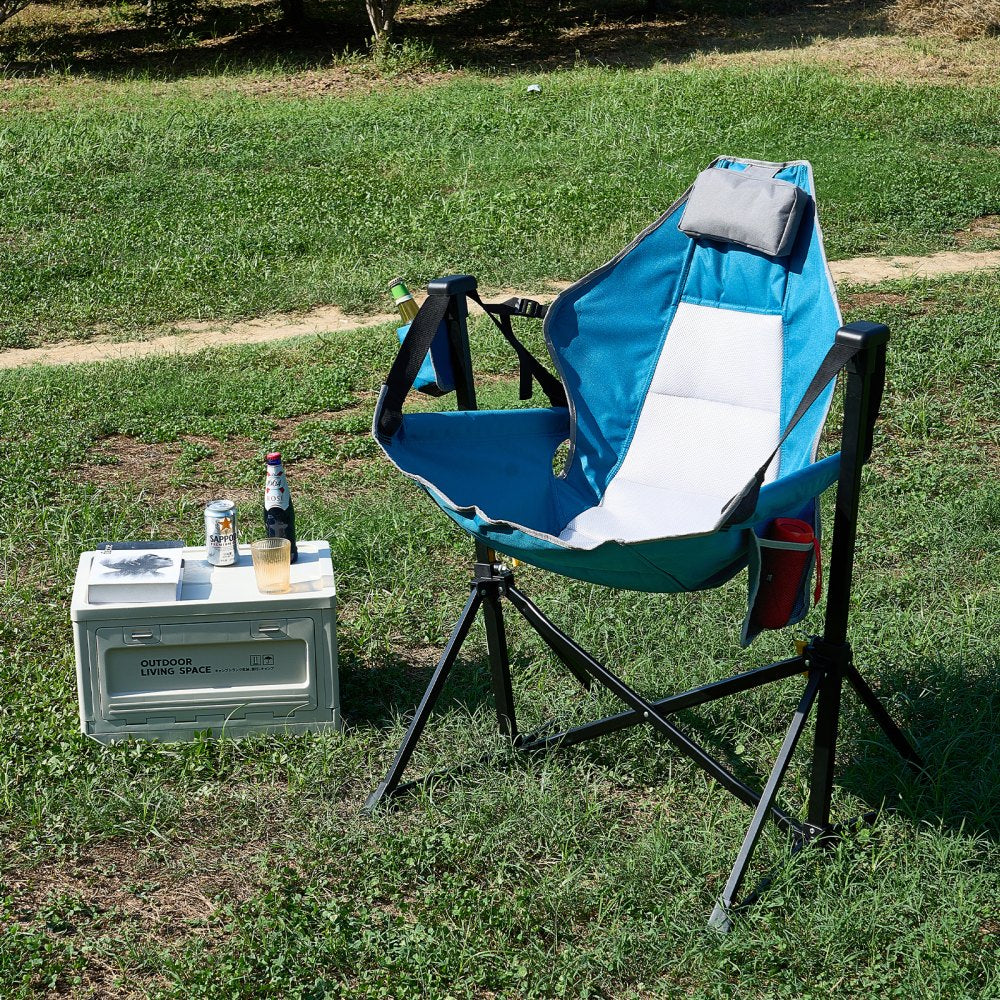 HKC-1004SW - Lightweight Reclining Hammock Chair with Cup Holder, 300 lbs Capacity