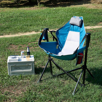 HKC-1004SW - Lightweight Reclining Hammock Chair with Cup Holder, 300 lbs Capacity