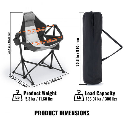 HKC-1003SW - Extra-Wide Hammock Chair with Cup Holder for Camping & Relaxation
