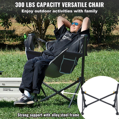 HKC-1003SW - Extra-Wide Hammock Chair with Cup Holder for Camping & Relaxation