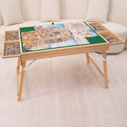 JR-1500-C - 32.7" Puzzle Table with 4 Drawers for Enthusiasts