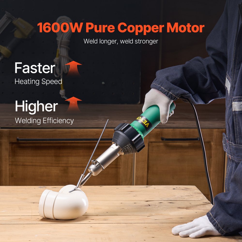 DSH-D1 - 1600W Lightweight Heat Gun with Adjustable Temperature & 11 Nozzles