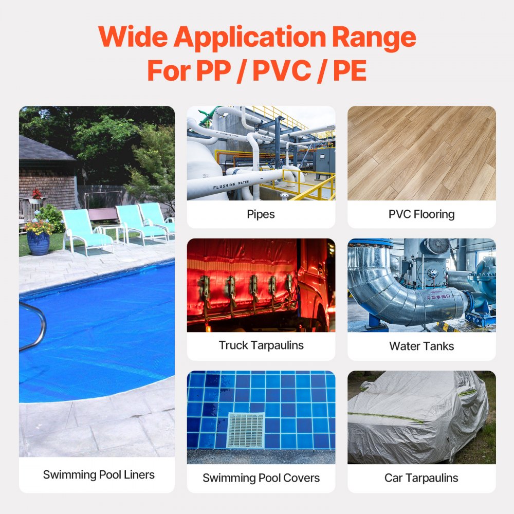 DSH-D1 - 1600W Hot Air Welder with 14 Accessories & Adjustable Heat Settings