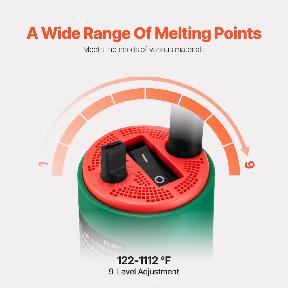 DSH-D1 - 1600W Hot Air Plastic Welder with 17 Accessories for Versatile Applications