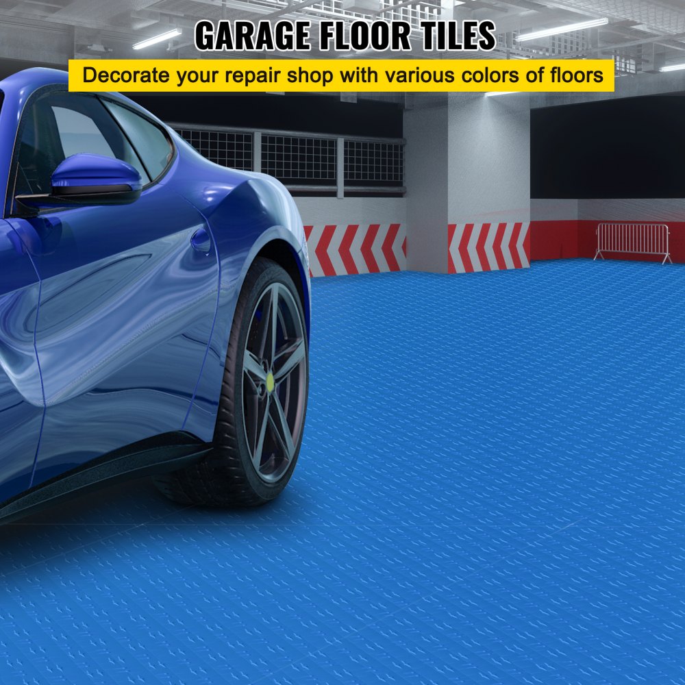 VV-PVCDB-L50 - Durable 12'' VEVOR Interlocking Garage Tiles for Easy DIY Flooring